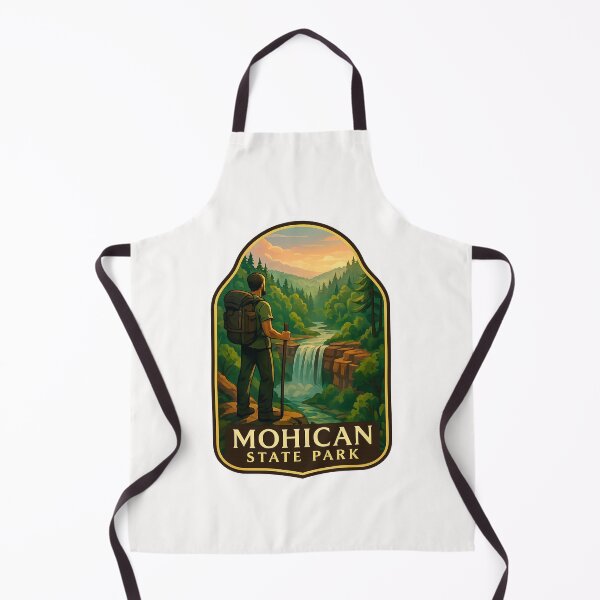 Item preview, Mohican State Park Hiker Overlooking Lyons Falls designed and sold by Places On Earth.