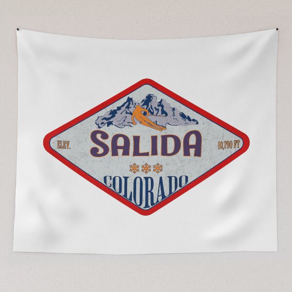 Item preview, Estación de esquí de Salida, Colorado. Diseño de insignia de esquí vintage. designed and sold by Wanderful-roads.