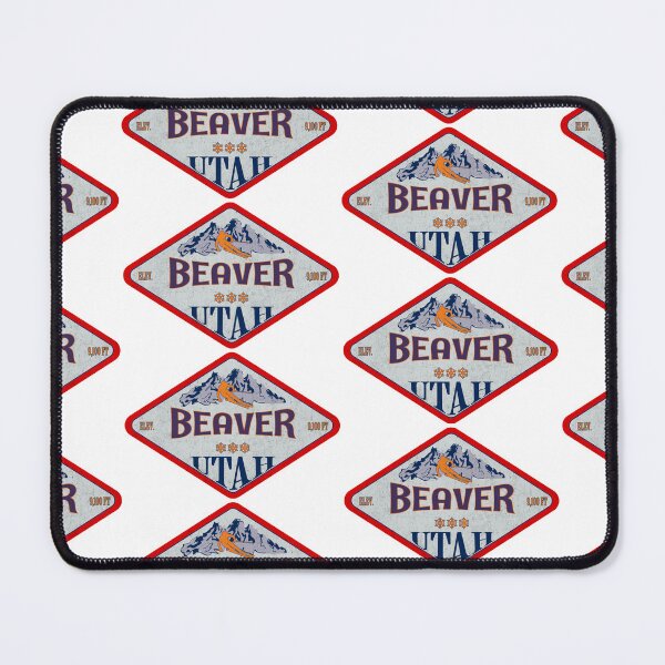 Item preview, Beaver Ski Resort, Utah, Vintage skiing badge design designed and sold by Wanderful-roads.