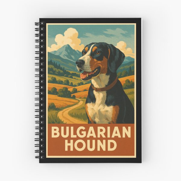Item preview, Bulgarian Hound Retro Poster designed and sold by Flying Doggo.