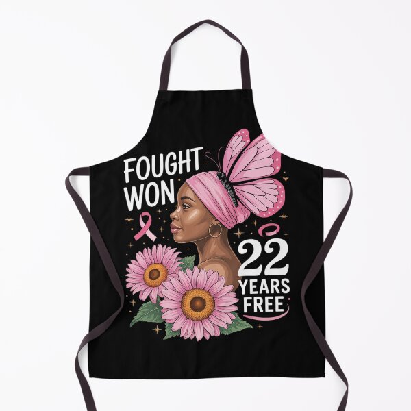 Item preview, I Fought I Won 22 Year Free Breast Cancer Black designed and sold by DetroitMug.