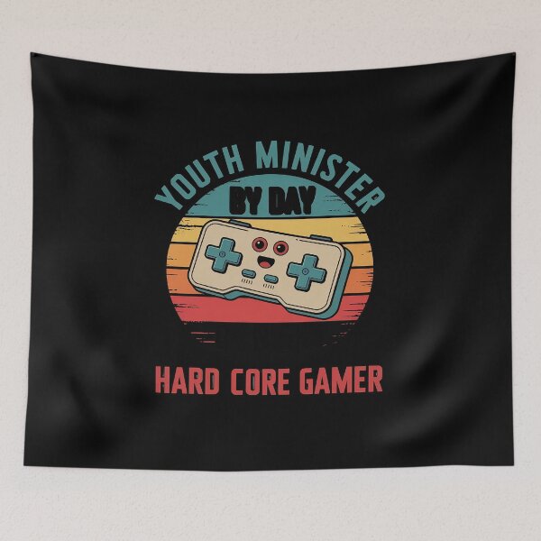 Item preview, Youth Minister By Day By Night Hard Core Gamer Gaming designed and sold by VasilisLamArt.