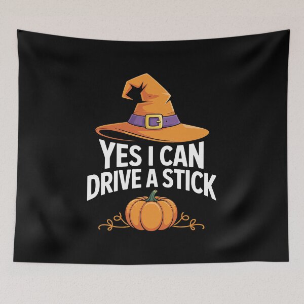 Item preview, Yes I Can Drive A Stick Funny Halloween Spooky Witch Mom designed and sold by estellaken.