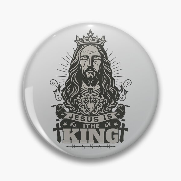 Item preview, Jesus Is The King Vintage Art | Christian Faith Graphic designed and sold by Honeyluxe3.