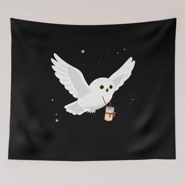 Item preview, Snowy Owl Cocoa Courier designed and sold by Aetheriswork.