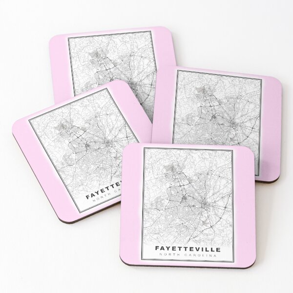 Item preview, Minimalist Fayetteville Map designed and sold by Tamas Das.