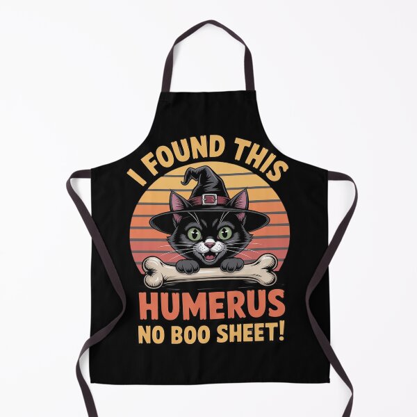 Item preview, I Found This Humerus No Boo Sheet - Cat Halloween designed and sold by DetroitMug.