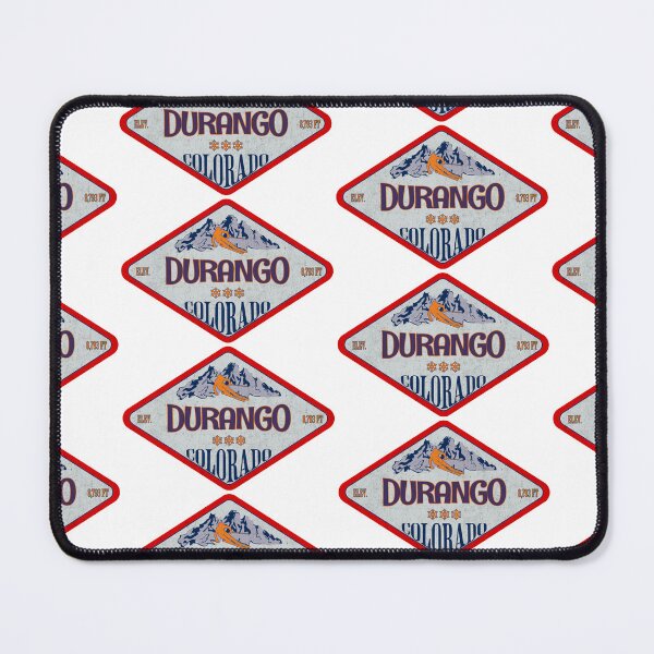 Item preview, Durango Ski Resort, Colorado, Vintage skiing badge design designed and sold by Wanderful-roads.
