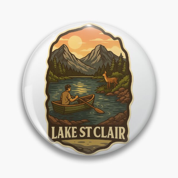 Item preview,  Canoeing at Lake St Clair with Mountain Backdrop designed and sold by Aryabek.