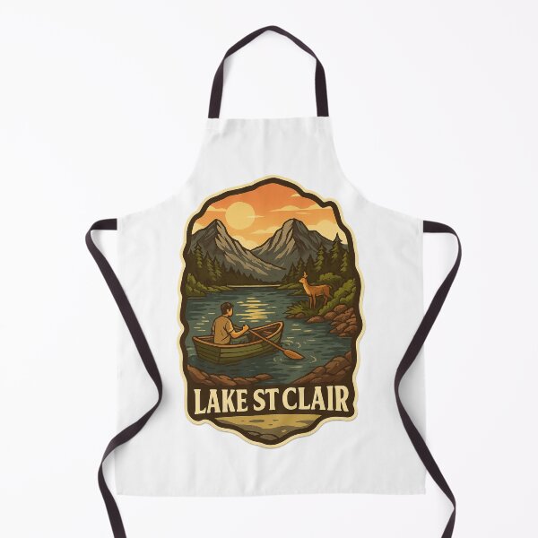 Item preview,  Canoeing at Lake St Clair with Mountain Backdrop designed and sold by Aryabek.