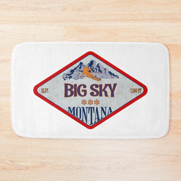 Item preview, Big Sky Ski Resort, Montana, Vintage skiing badge design designed and sold by Wanderful-roads.