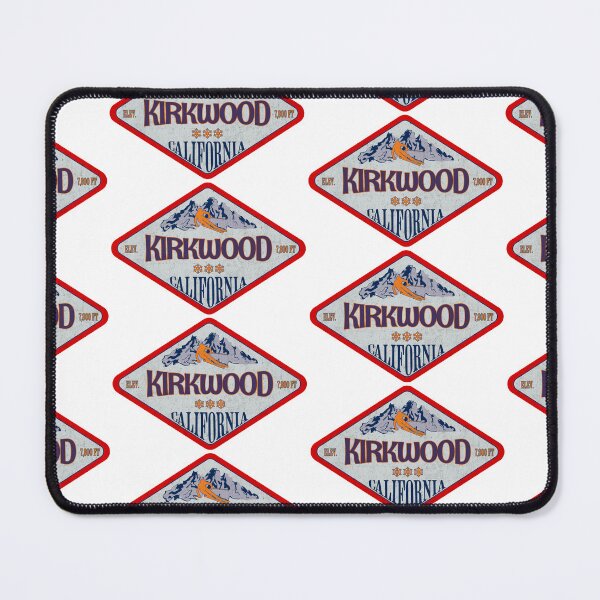 Item preview, Kirkwood Ski Resort, California, Vermont, Vintage skiing badge design designed and sold by Wanderful-roads.