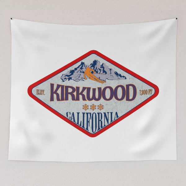 Item preview, Kirkwood Ski Resort, California, Vermont, Vintage skiing badge design designed and sold by Wanderful-roads.