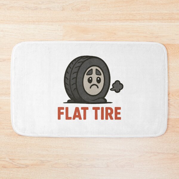 Item preview, Sad Flat Tire Illustration designed and sold by PopPizzazz.