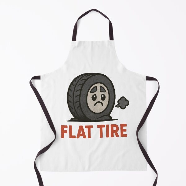Item preview, Sad Flat Tire Illustration designed and sold by PopPizzazz.