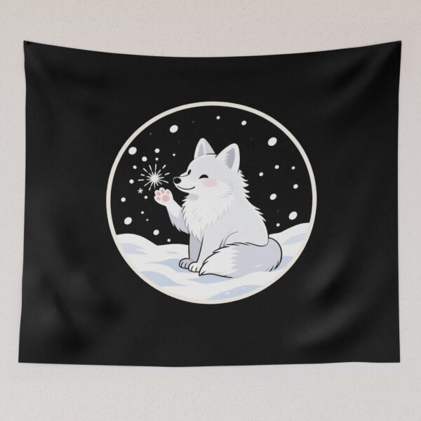 Item preview, Arctic Fox Snowflake Whisperer designed and sold by Aetheriswork.