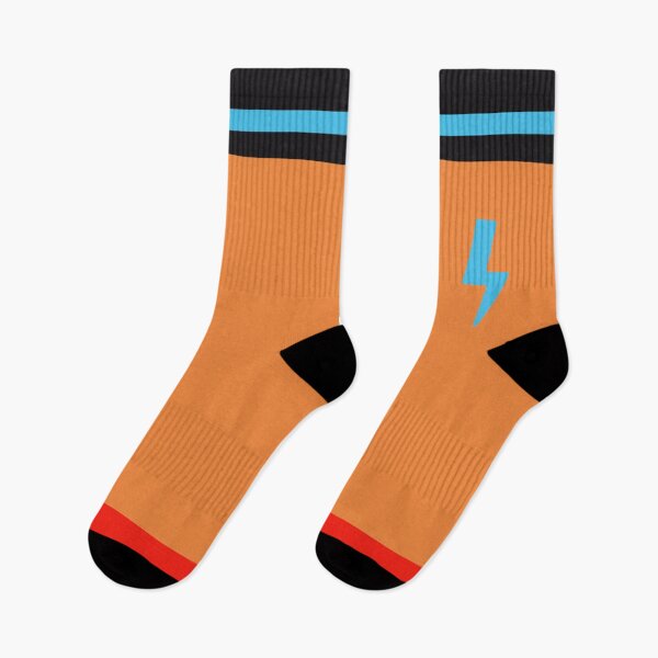 Item preview, Copy of Minimalist Glamrock Freddy Inspired Socks with Lightning Bolt designed and sold by Lin's prints.