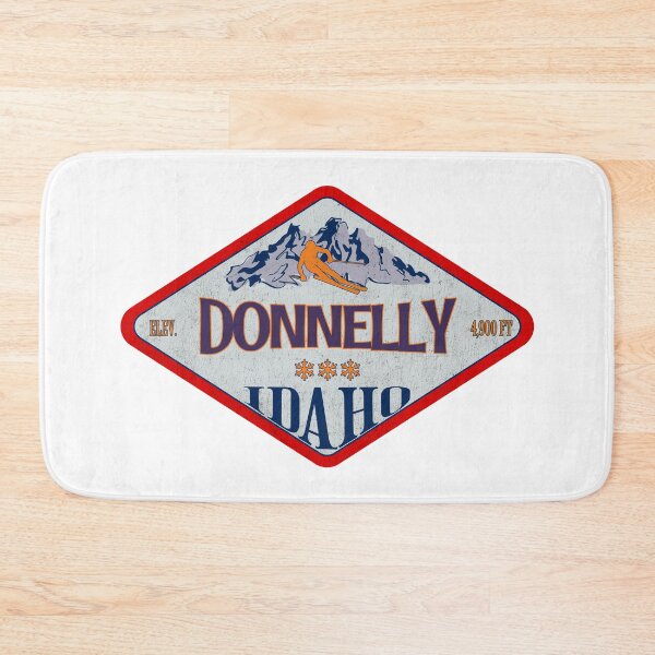 Item preview, Donnelly Ski Resort, Idaho, Vermont, Vintage skiing badge design designed and sold by Wanderful-roads.