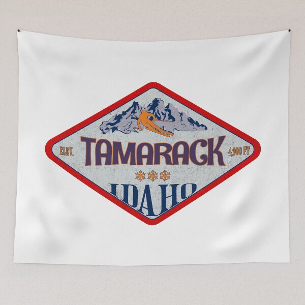 Item preview, Tamarack Ski Resort, Idaho, Vermont, Vintage skiing badge design designed and sold by Wanderful-roads.