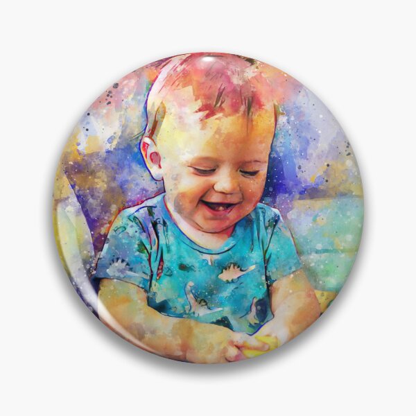 Item preview,  Custom Baby watercolor  portrait designed and sold by Nora Gad.