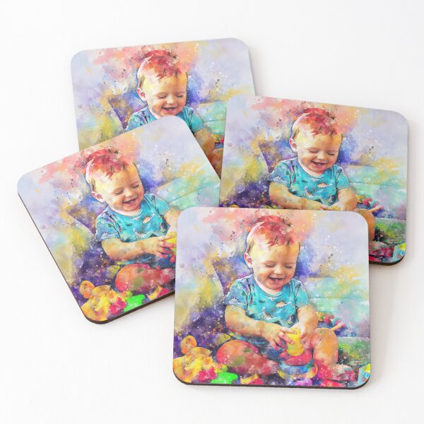 Item preview,  Custom Baby watercolor  portrait designed and sold by Nora Gad.