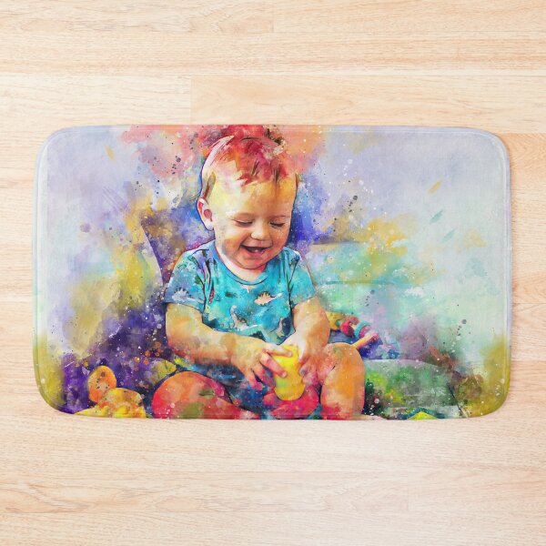 Item preview,  Custom Baby watercolor  portrait designed and sold by Nora Gad.