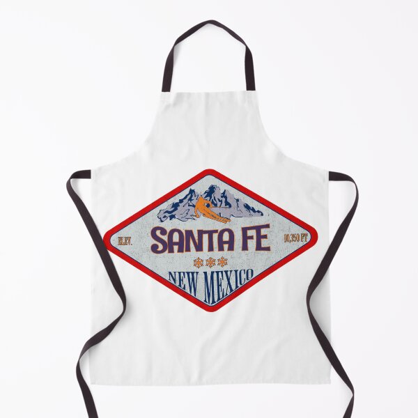 Item preview, Santa Fe Ski Resort, New Mexico, Vermont, Vintage skiing badge design designed and sold by Wanderful-roads.