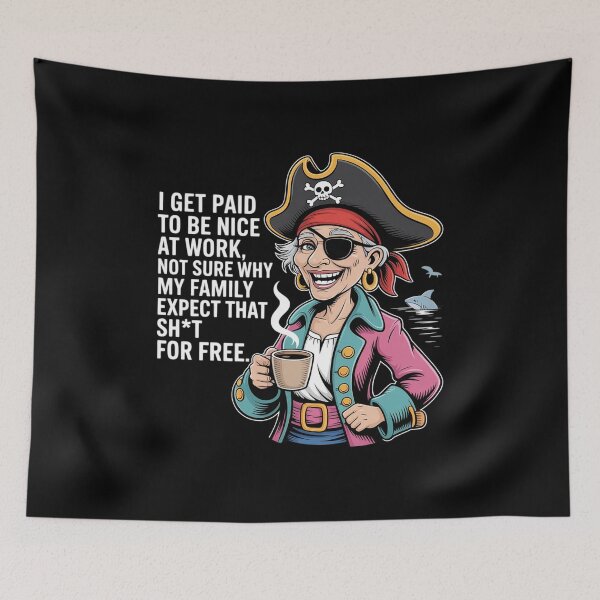 Item preview, I Get Paid to Be Nice at Work Not Sure Why My Family Expect designed and sold by DetroitMug.