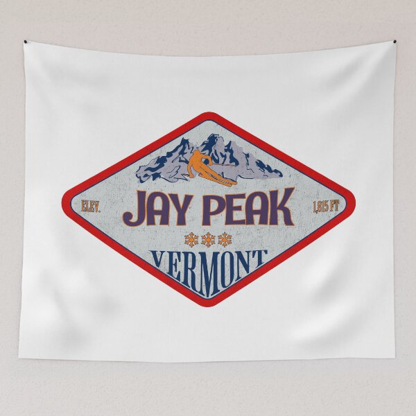Item preview, Jay Peak Ski Resort, Vermont, Vermont, Vintage skiing badge design designed and sold by Wanderful-roads.