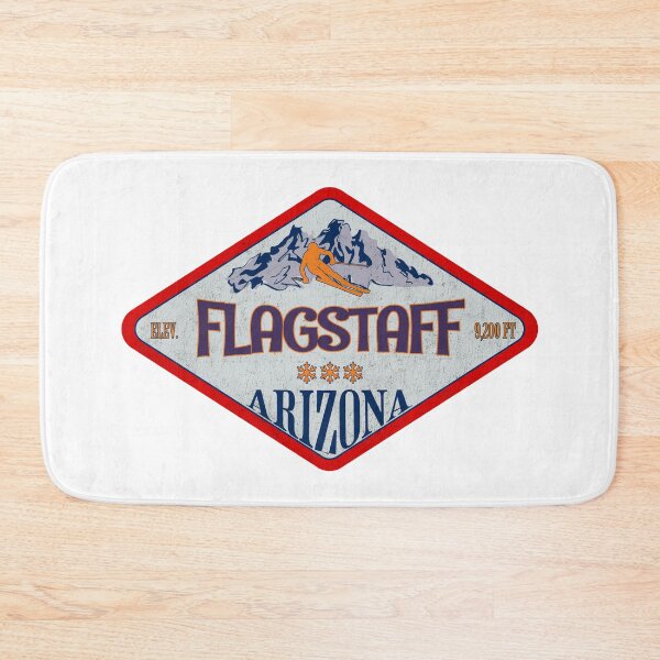 Item preview, Flagstaff Ski Resort, Arizona, Vermont, Vintage skiing badge design designed and sold by Wanderful-roads.