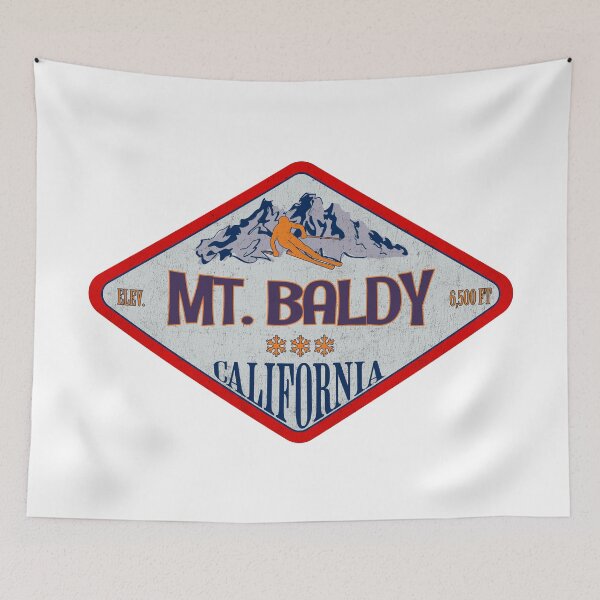 Item preview, Mt. Baldy Ski Resort, California, Vermont, Vintage skiing badge design designed and sold by Wanderful-roads.