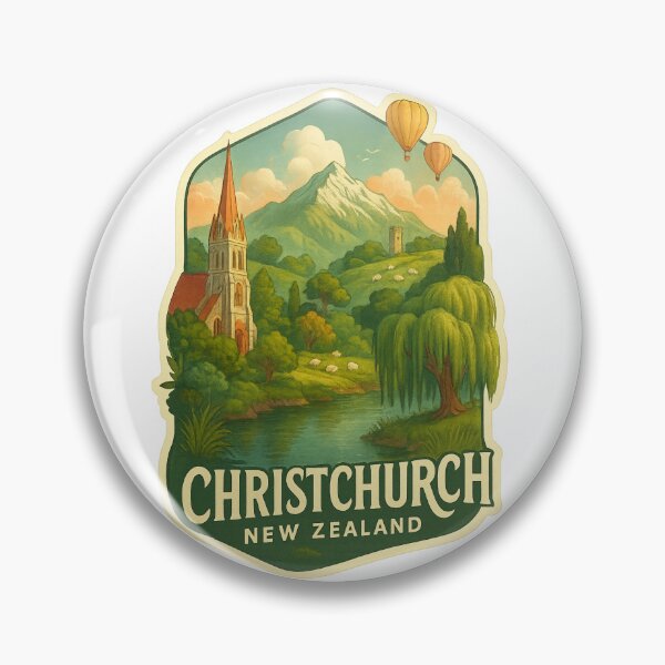 Item preview,  Rolling Hills and Hot Air Balloons over Christchurch designed and sold by Aryabek.