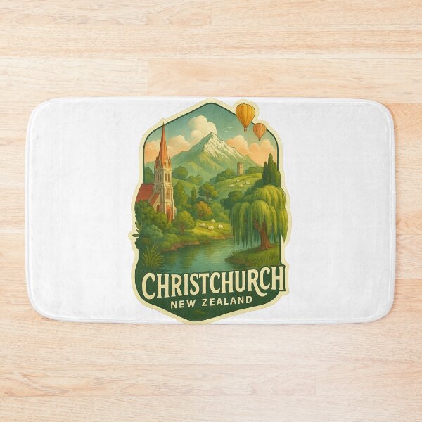 Item preview,  Rolling Hills and Hot Air Balloons over Christchurch designed and sold by Aryabek.