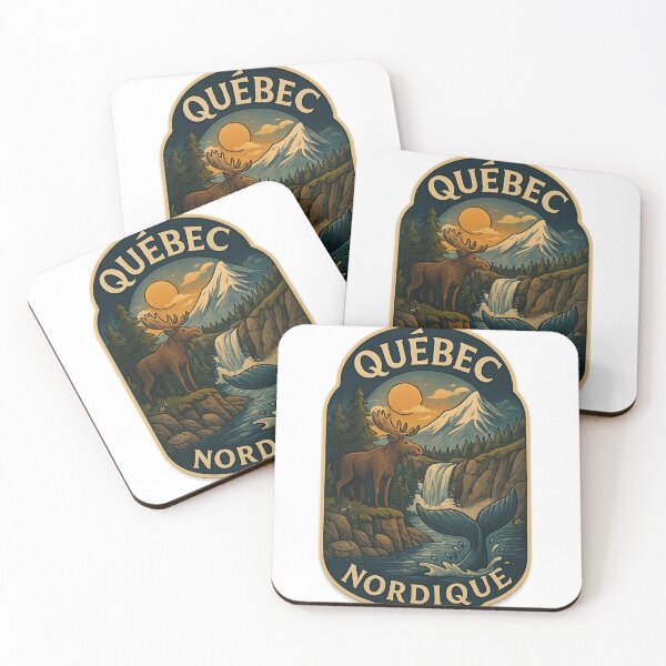 Item preview,  Québec Nordique Wilderness with Moose and Whale designed and sold by Aryabek.