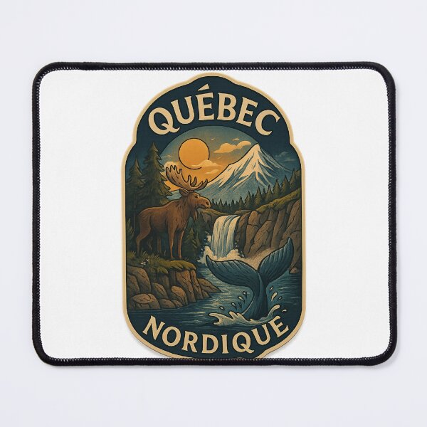 Item preview,  Québec Nordique Wilderness with Moose and Whale designed and sold by Aryabek.