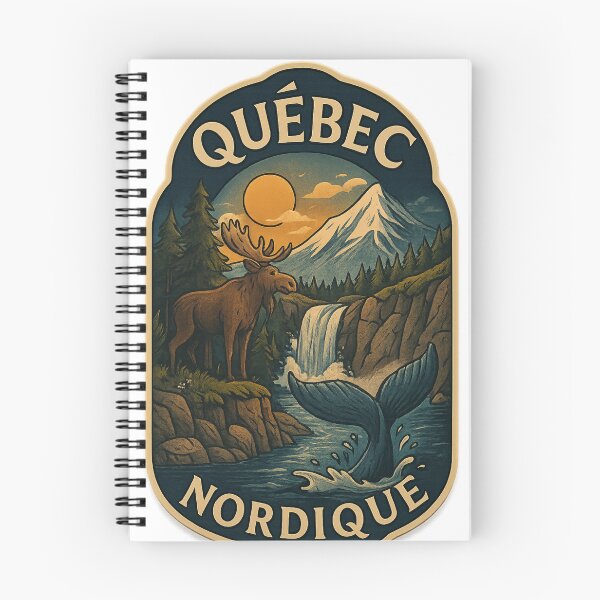 Item preview,  Québec Nordique Wilderness with Moose and Whale designed and sold by Aryabek.