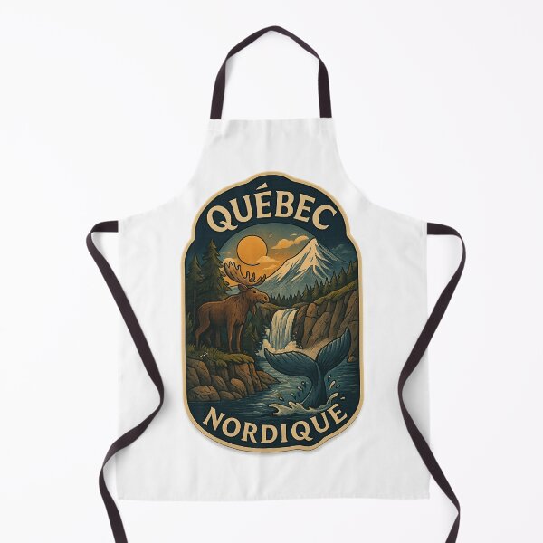 Item preview, Québec Nordique Wilderness with Moose and Whale designed and sold by Aryabek.