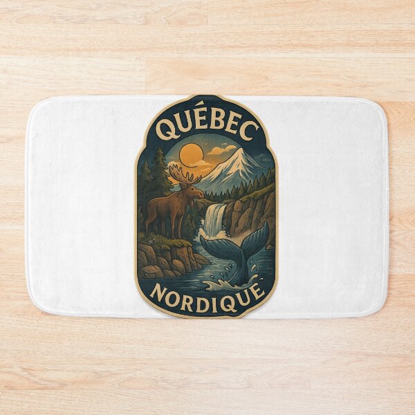 Item preview,  Québec Nordique Wilderness with Moose and Whale designed and sold by Aryabek.