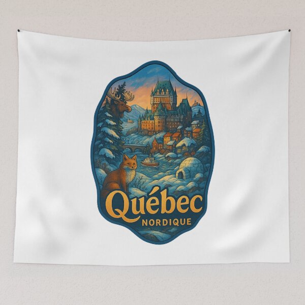 Item preview,  Winter Magic at Québec Nordique with Château Frontenac designed and sold by Aryabek.