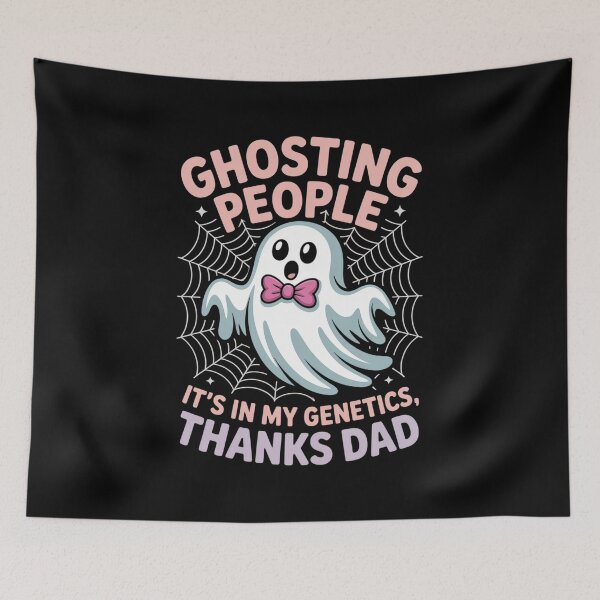 Item preview, Womens Ghosting People is so Easy for me It's in My Genetics Thanks designed and sold by estellaken.