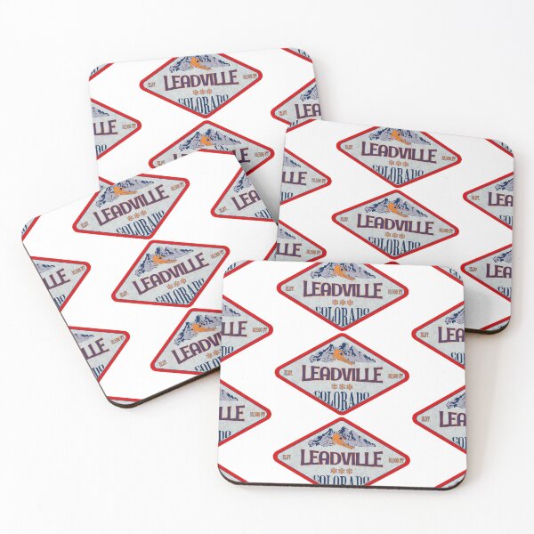 Item preview, Leadville Ski Resort, Colorado, Vintage skiing badge design designed and sold by Wanderful-roads.