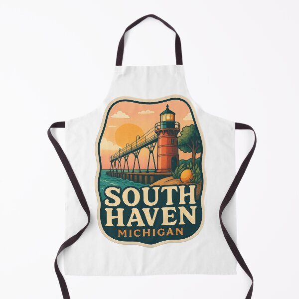 Item preview,  Sunset at South Haven Michigan Pier and Lighthouse designed and sold by Aryabek.