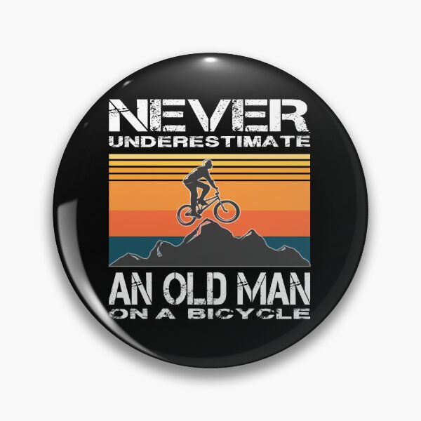 Item preview, Never Underestimate An Old Man On A Bicycle designed and sold by Aminepop.