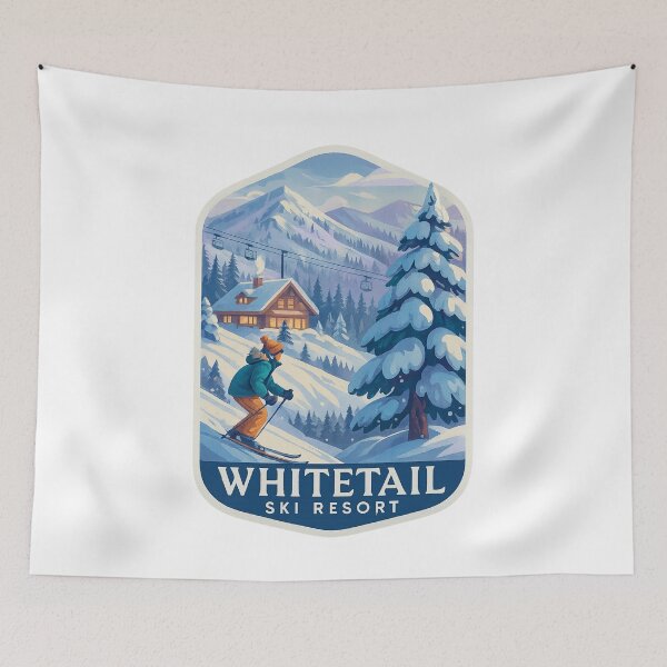 Item preview,  Cozy Chalets and Snowy Pines at Whitetail Ski Resort designed and sold by Aryabek.