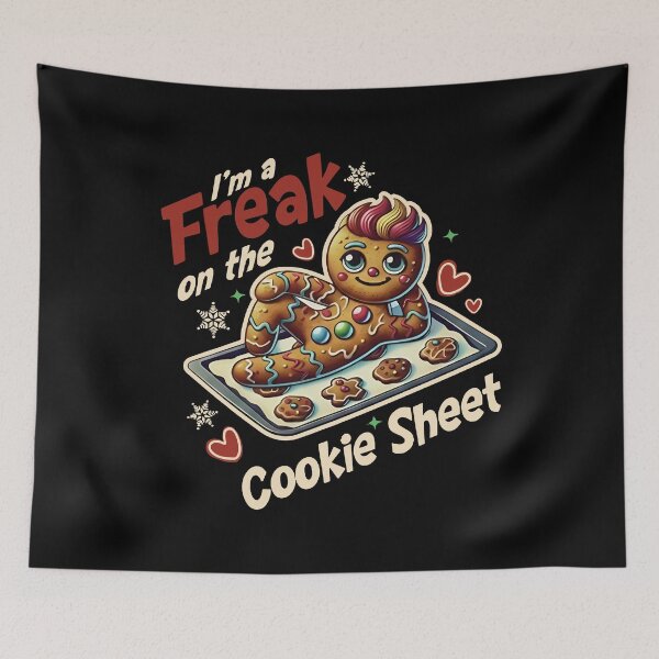 Item preview, I’m a Freak on the Cookie Sheet,Funny Gingerbread Christmas Gingerbread Freak Christmas Cookie Christmas designed and sold by WhitneyRussel.