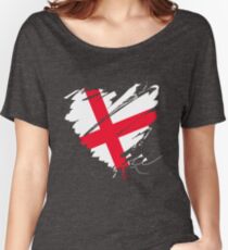 England Europe football London heart Women's Relaxed Fit T-Shirt