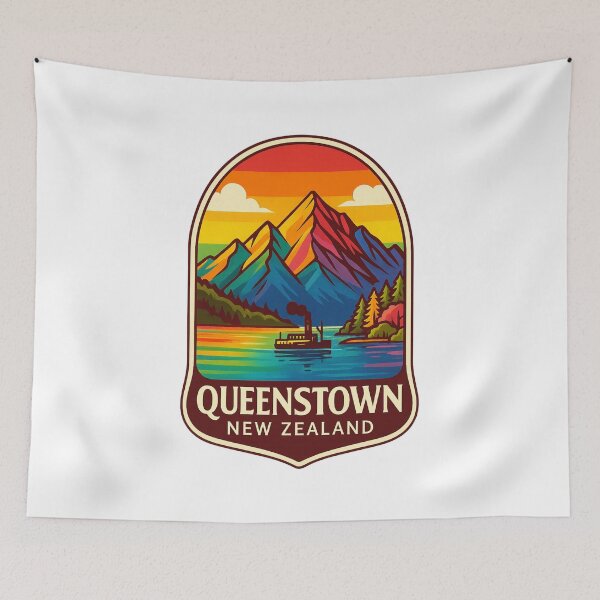 Item preview,  Queenstown Steamship on Lake Wakatipu, New Zealand designed and sold by Aryabek.