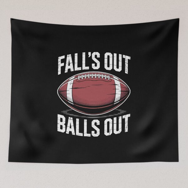 Item preview, Womens Fall's Out Ball Out American Football Rugby Ball Graphic  designed and sold by VasilisLamArt.
