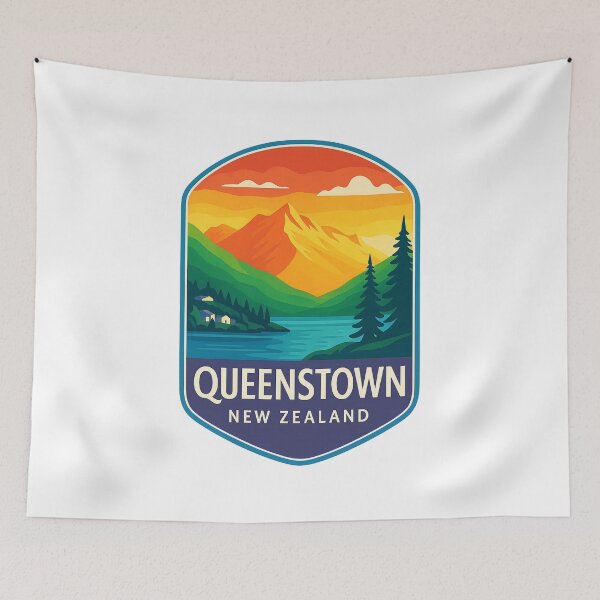 Item preview,  Sunset Over Queenstown and Lake Wakatipu, New Zealand designed and sold by Aryabek.