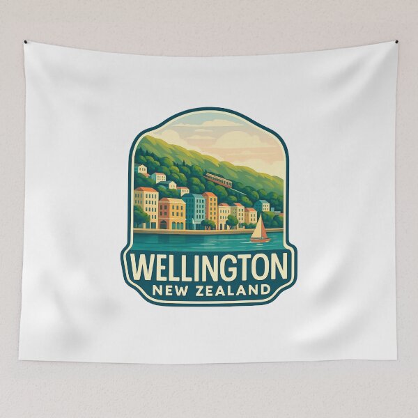 Item preview,  Wellington Cable Car and Harbourfront, New Zealand designed and sold by Aryabek.